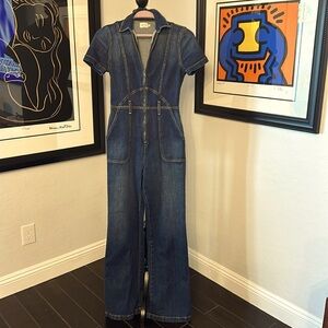 Alice + Olivia Jean Wide Leg Jumpsuit Size 27
